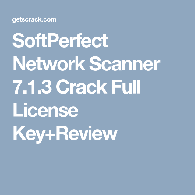 softperfect network scanner remregistery